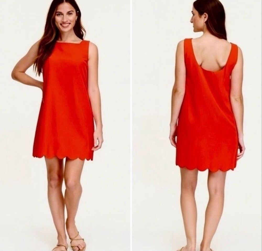 Kate Spade x Target Scallop Hem Mini Dress Red S NEW